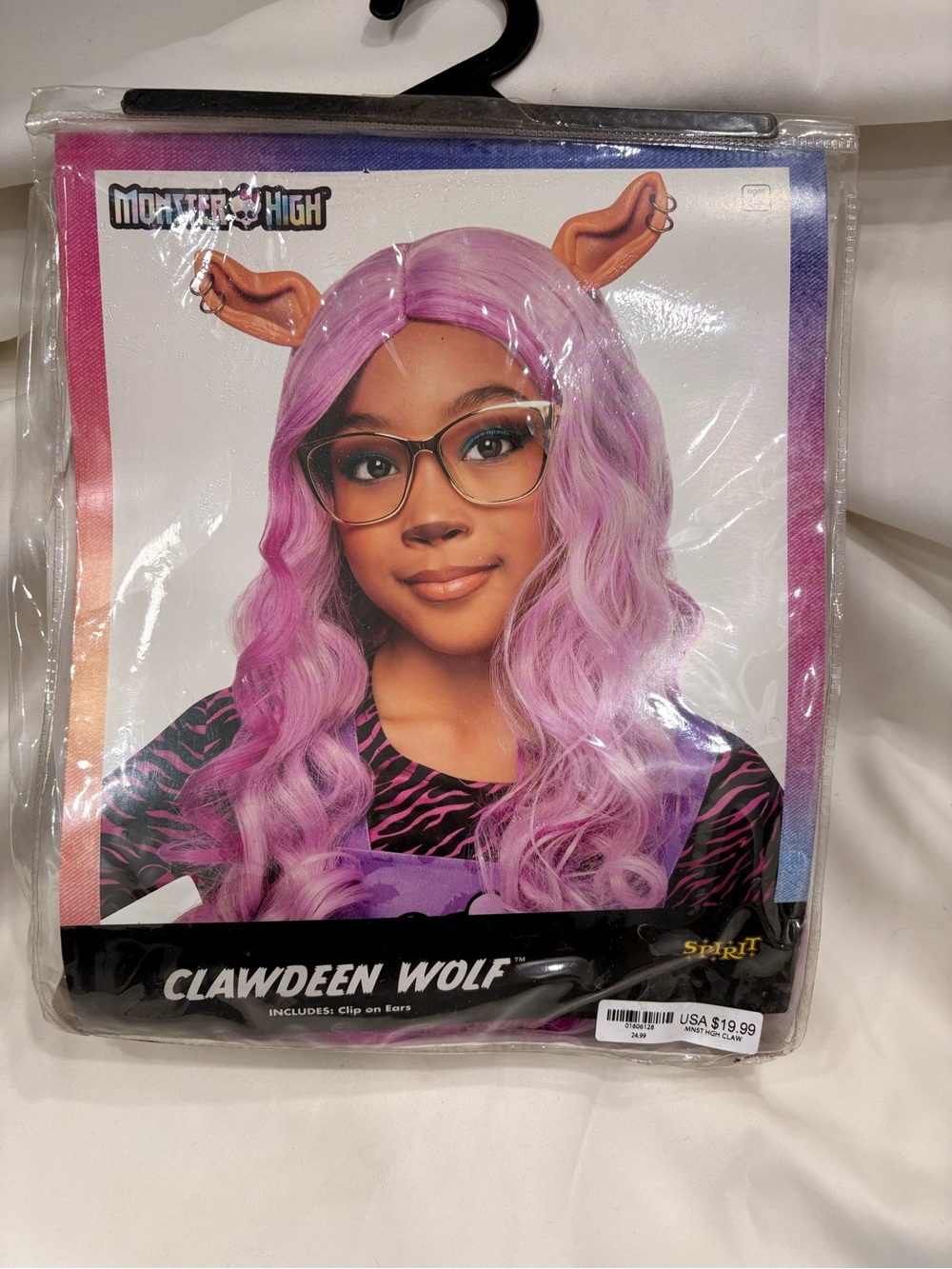 NEW Spirit Halloween Monster High Clawdeen Wolf Costume with Clip-on Ears